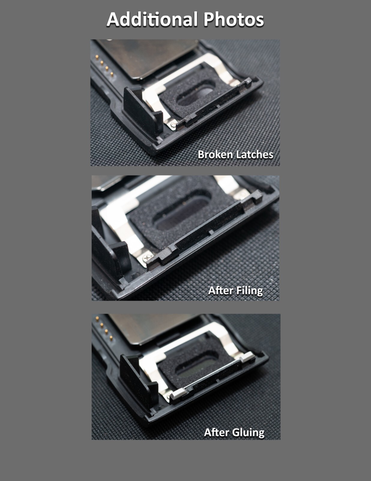 Nikon F100 Back Film Door Broken Latch Metal Repair Kit