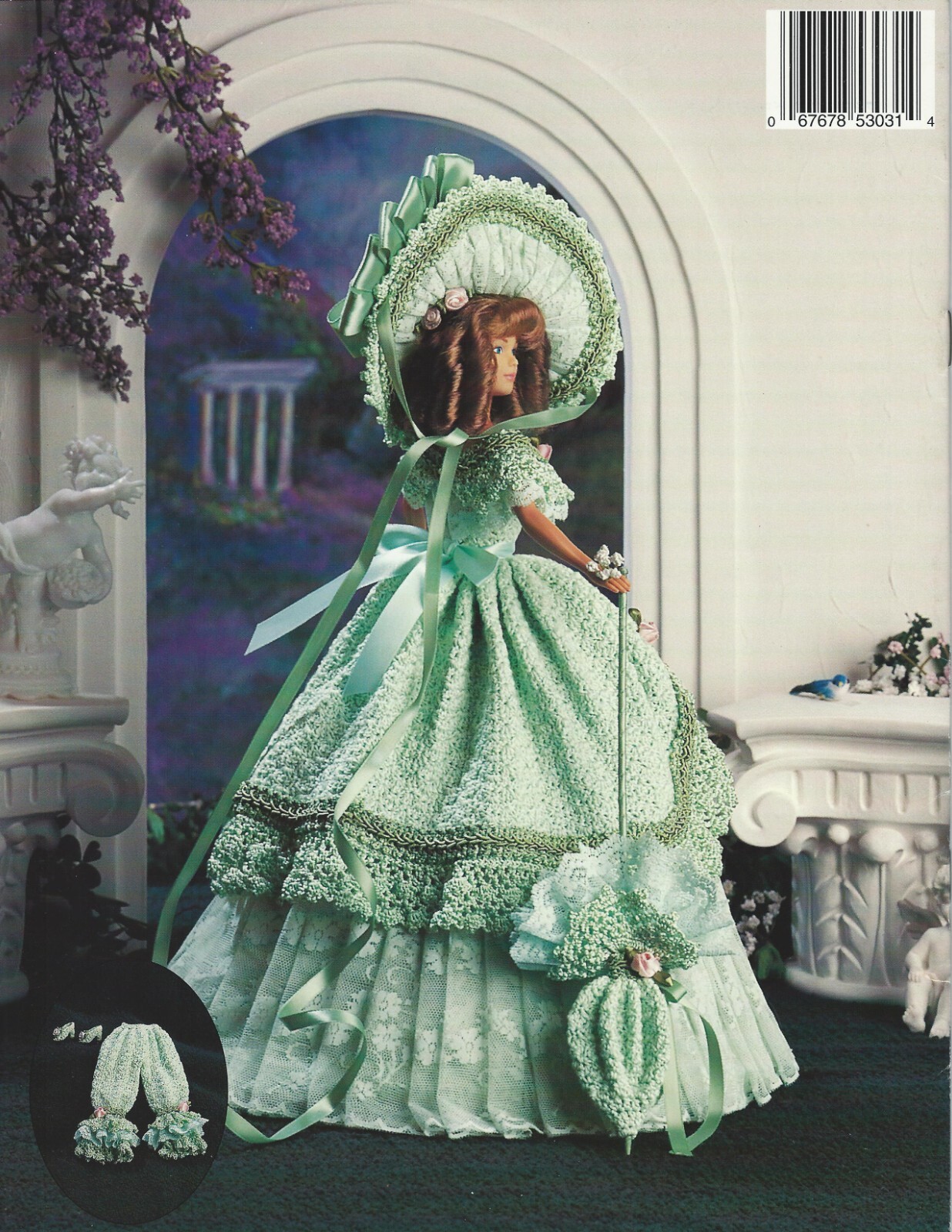 Paradise Crochet Pattern 1848 Plantation Party Frock Fits 11 1/2" Fashion Doll