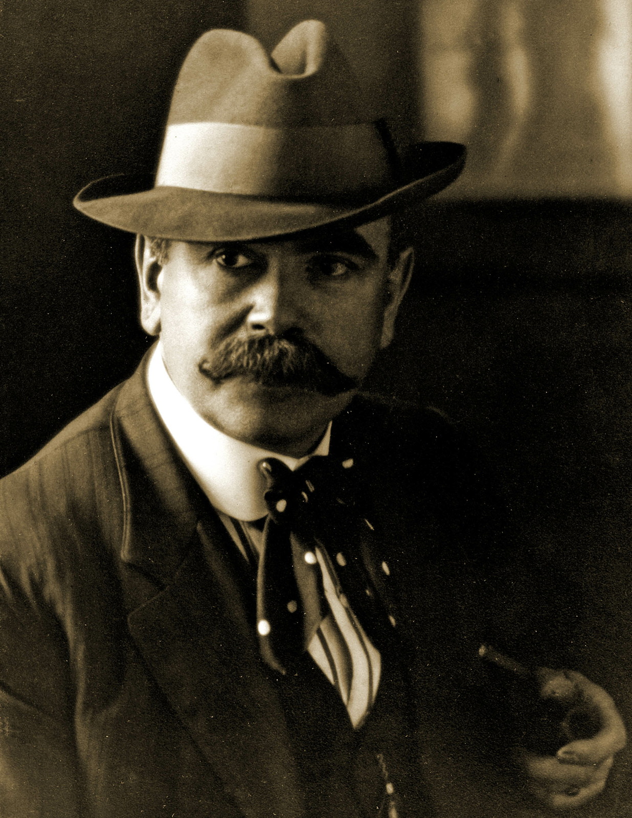 1910 Portrait of a Man in a Hat Vintage Old Photo 8.5" x 11" Reprint