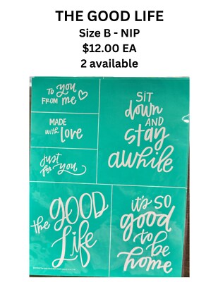 Chalk Couture The Good Life-Size B-NIP