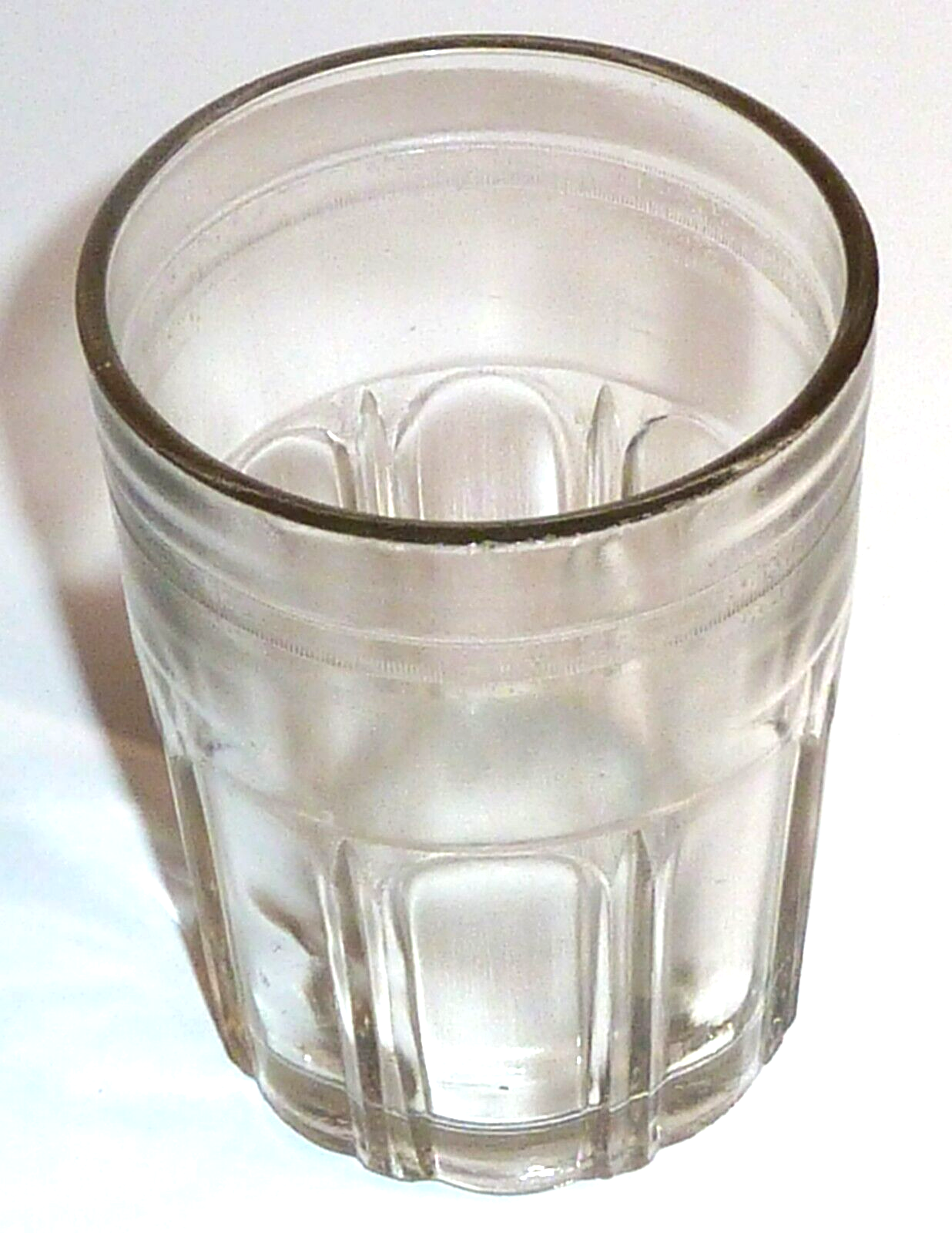Arcade Crystal Glass Catch Cup for Wall Mount Coffee Grinder VG Cond Freeport IL