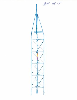 45G AMERICAN TOWER, ROHN TOWER STYLE-AME45, TOWER TOP, 9 foot, GENUINE OEM. Buy it now for 333.69