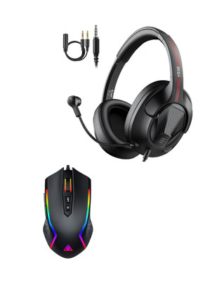 *New* in box. EKSA. Gaming Headset and Gaming Mouse. Wired.