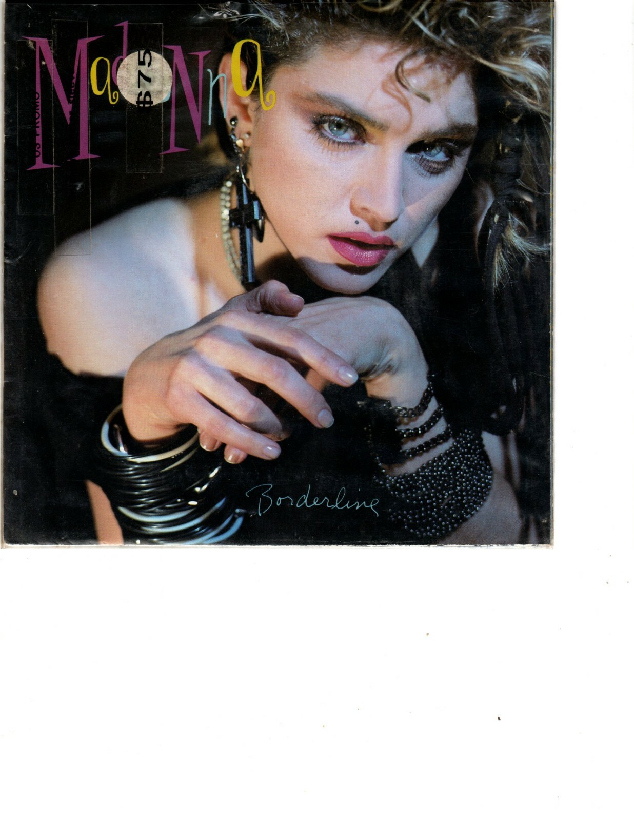 1984 1983 MADONNA US PROMO Borderline Rare 45 Fold Out POSTER