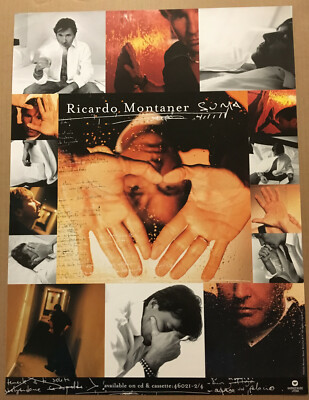 RICARDO MONTANER Rare 2002 PROMO POSTER for Suma CD USA 18x24 NEVER DISPLAYED 