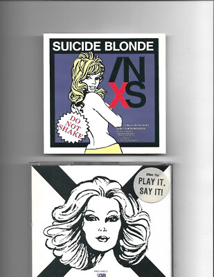 INXS- Suicide Blonde (3versions) ** Rare Promo CD Single w/ PS** (1990)