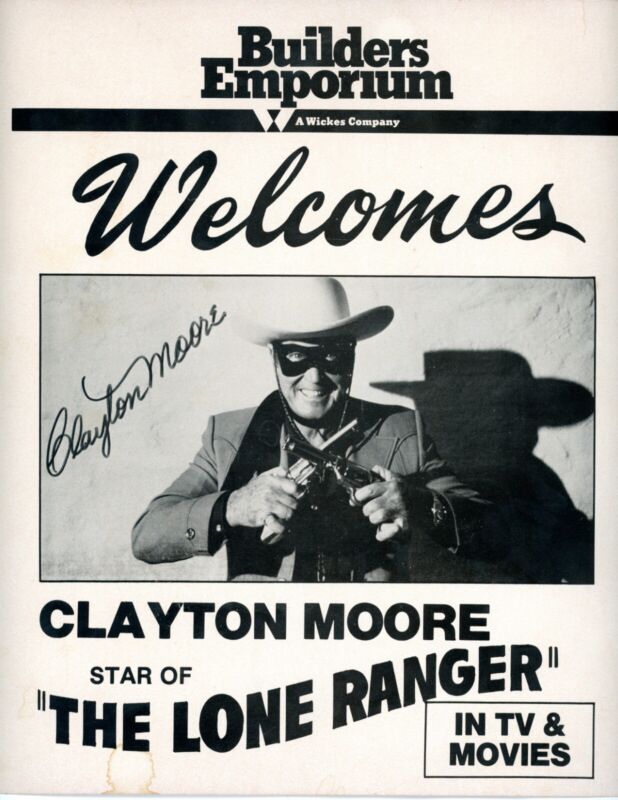 Vintage Clayton Moore, 1950’s TV’s Show, The Lone Ranger Poster