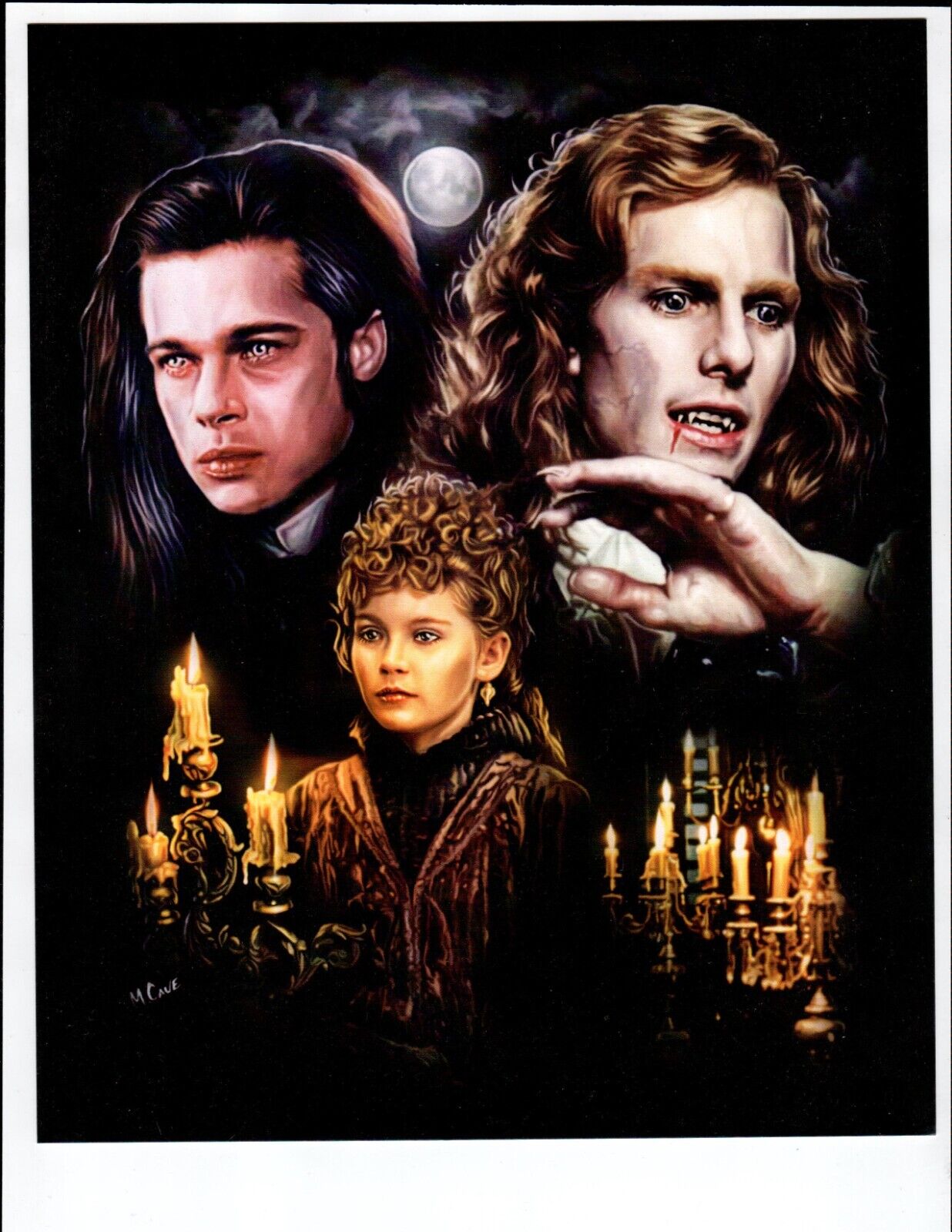 INTERVIEW with the VAMPIRE 8x10 Print MAX CAVE Anne Rice INTERVIEW with the VAMPIRE 8x10 Print MAX CAVE Anne Rice