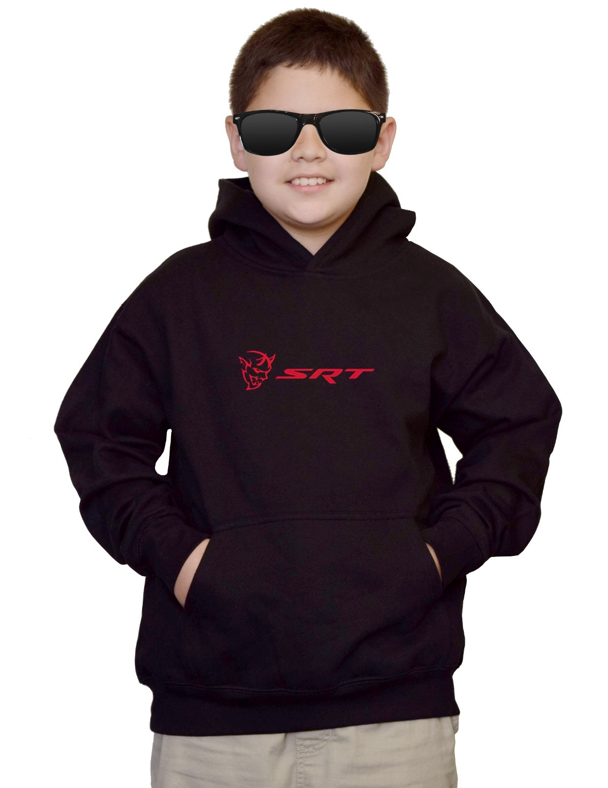 New Youth Dodge Challenger Demon SRT Kids Black Hoodie
