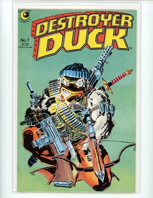 Destroyer Duck #7 Frank Miller Cover Eclipse Comics 1984