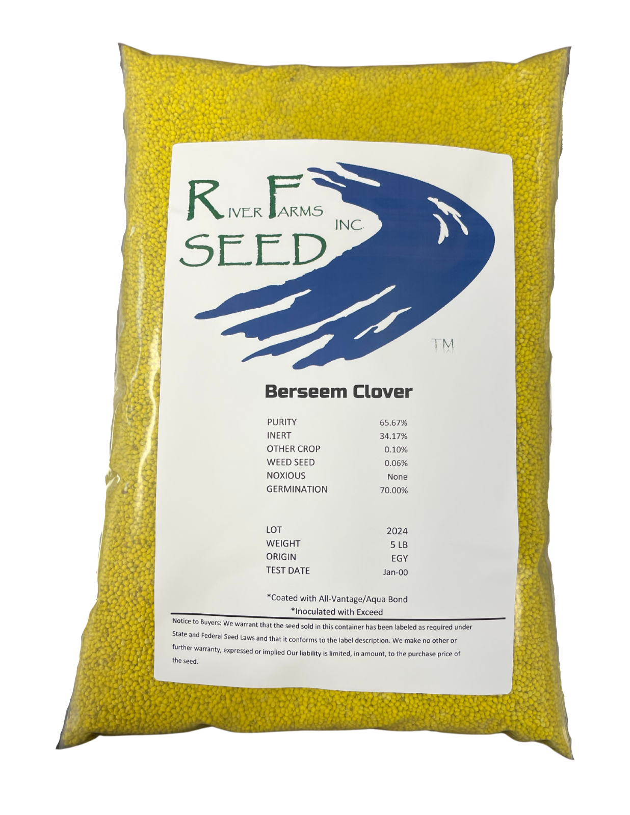 Berseem Clover (5lb bag) food plot seed RELISHED BY DEER Free Shipping