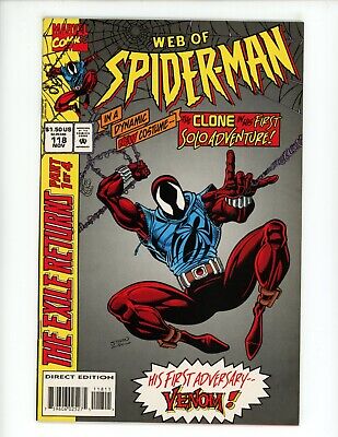 Web of Spider-Man #118 Comic Book 1994 VF/NM Marvel 1st App Scarlet Spider