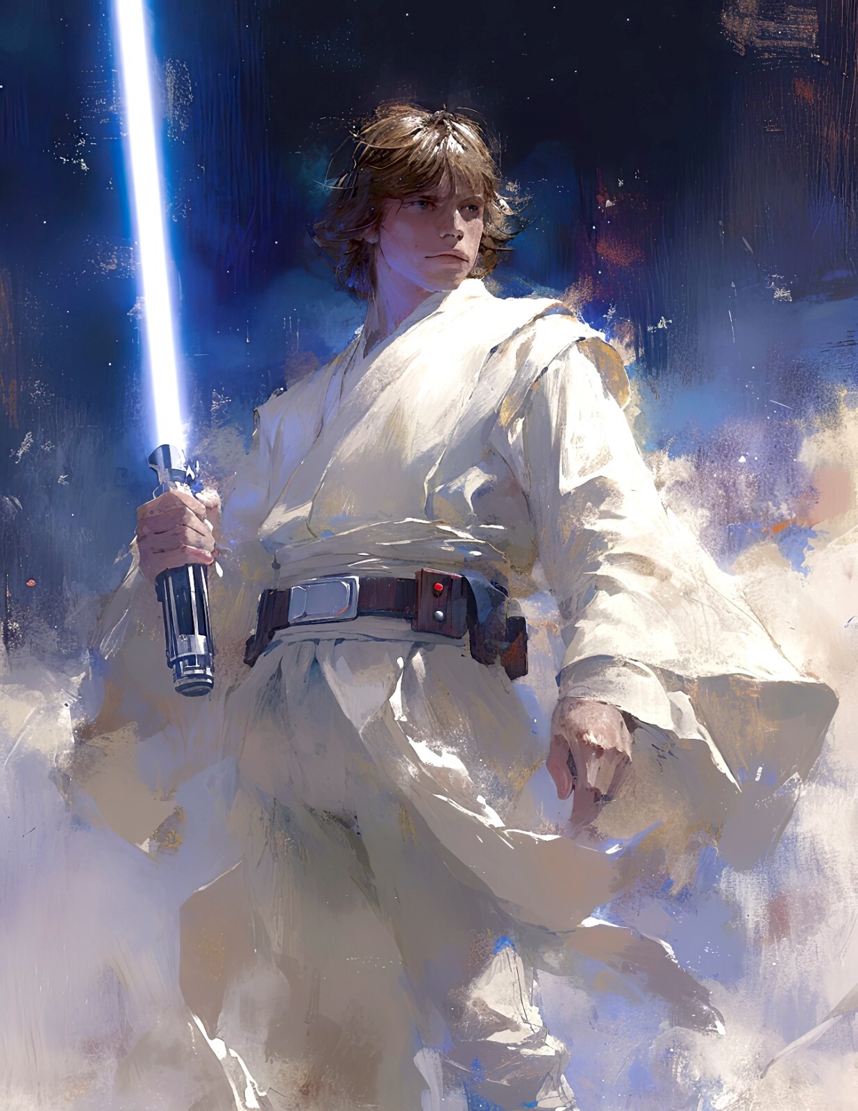 Star Wars Celebration Japan 2025 Badge Art Poster - Luke