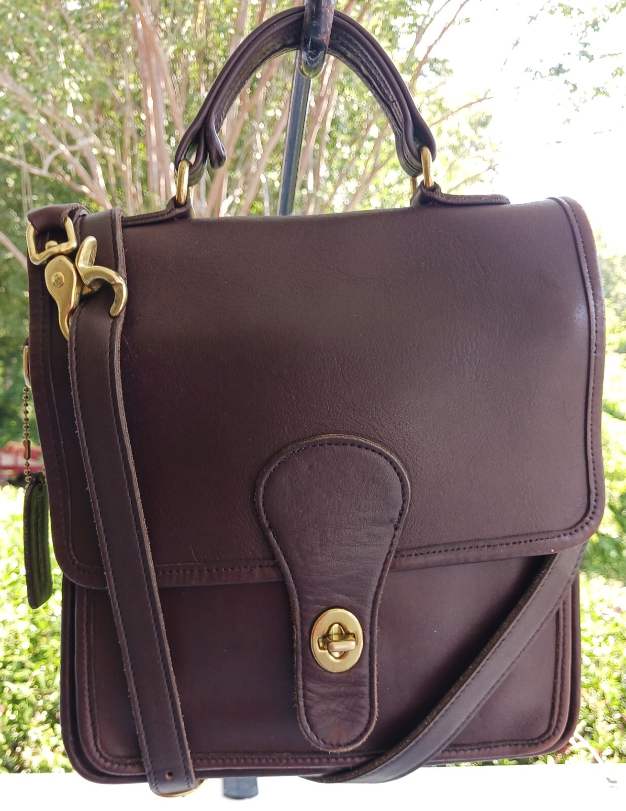 Coach Vintage D9P 5130 Station Milk Chocolate Brown Leather