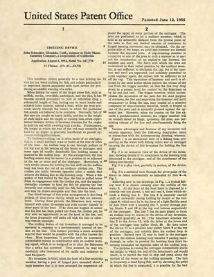 Swordfish Saltwater Fishing Antique Vintage US Patent Art Print - Tuna Fish 870