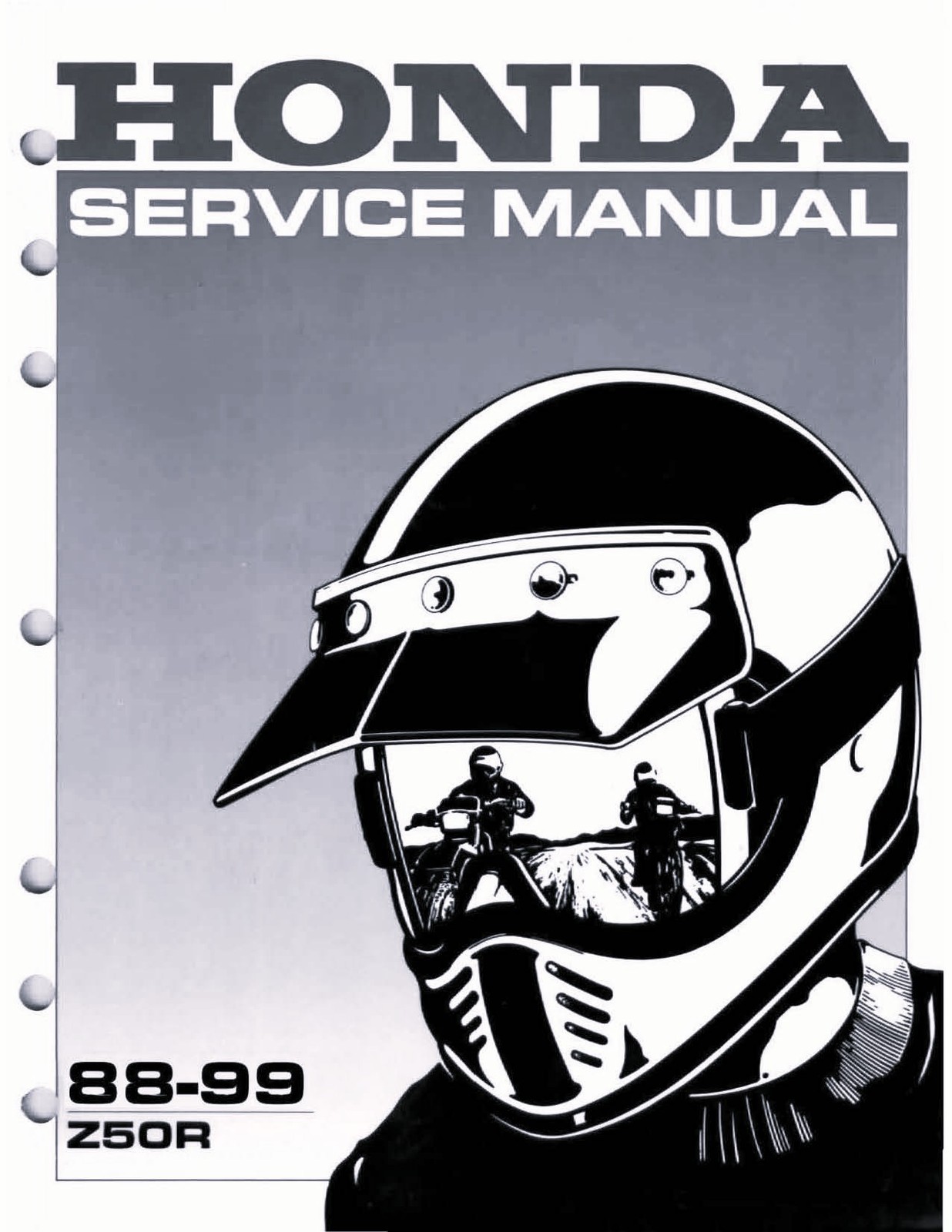 1988-1999 Honda Z50R Z50 Mini Trail 50 Service Shop Repair Manual