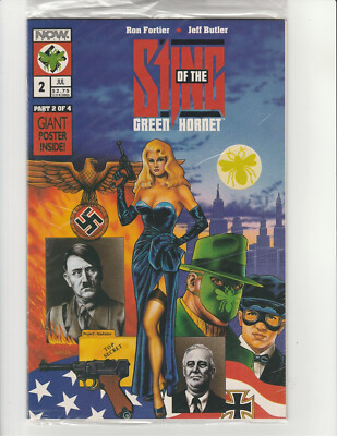 Sting of the Green Hornet # 2 -Now Comics 1992 -Comic Book Bagged w/ Poster 