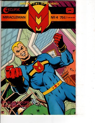 MIRACLEMAN #4 COMIC BOOK VOL. 1 ECLIPSE 1985 Jim Starlin Cover Alan Moore VF