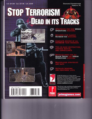 Tom Clancy's Rainbow Six - Rogue Spear - Platinum - Official Strategy Guide