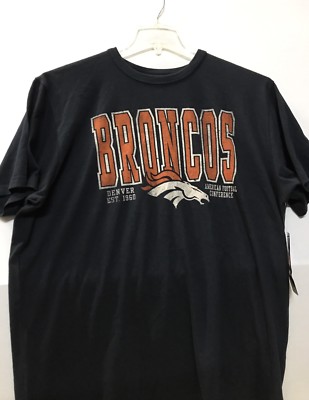 Denver Broncos NFL Men's Blue Flanker T-Shirt, X-Large