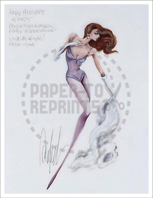 VIVA LAS VEGAS COSTUME SKETCH #2 ANN-MARGRET AS RUSTY BY DONFELD - VTG REPRINT