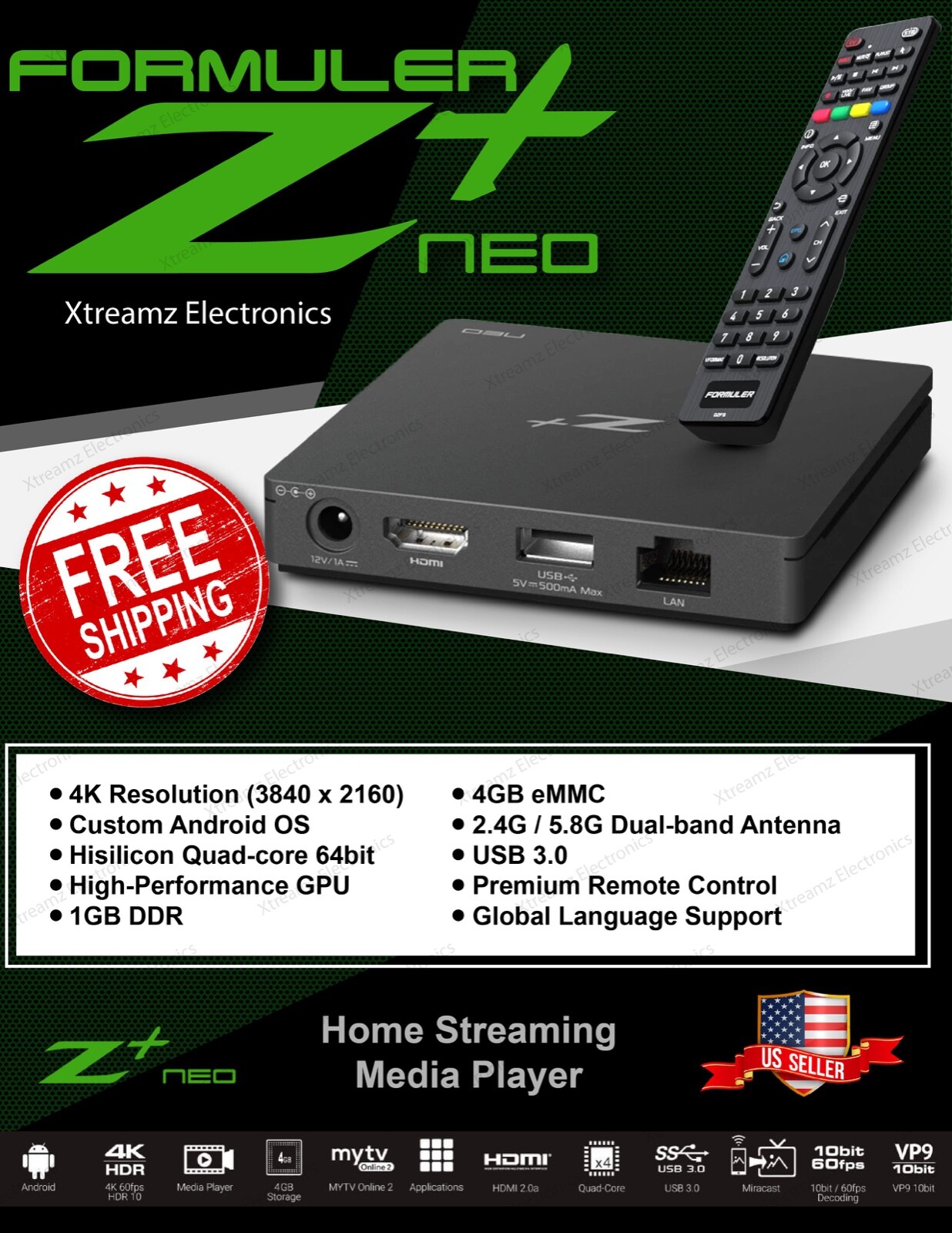 New Formuler Z Neo Media Player Free Shipping Ebay