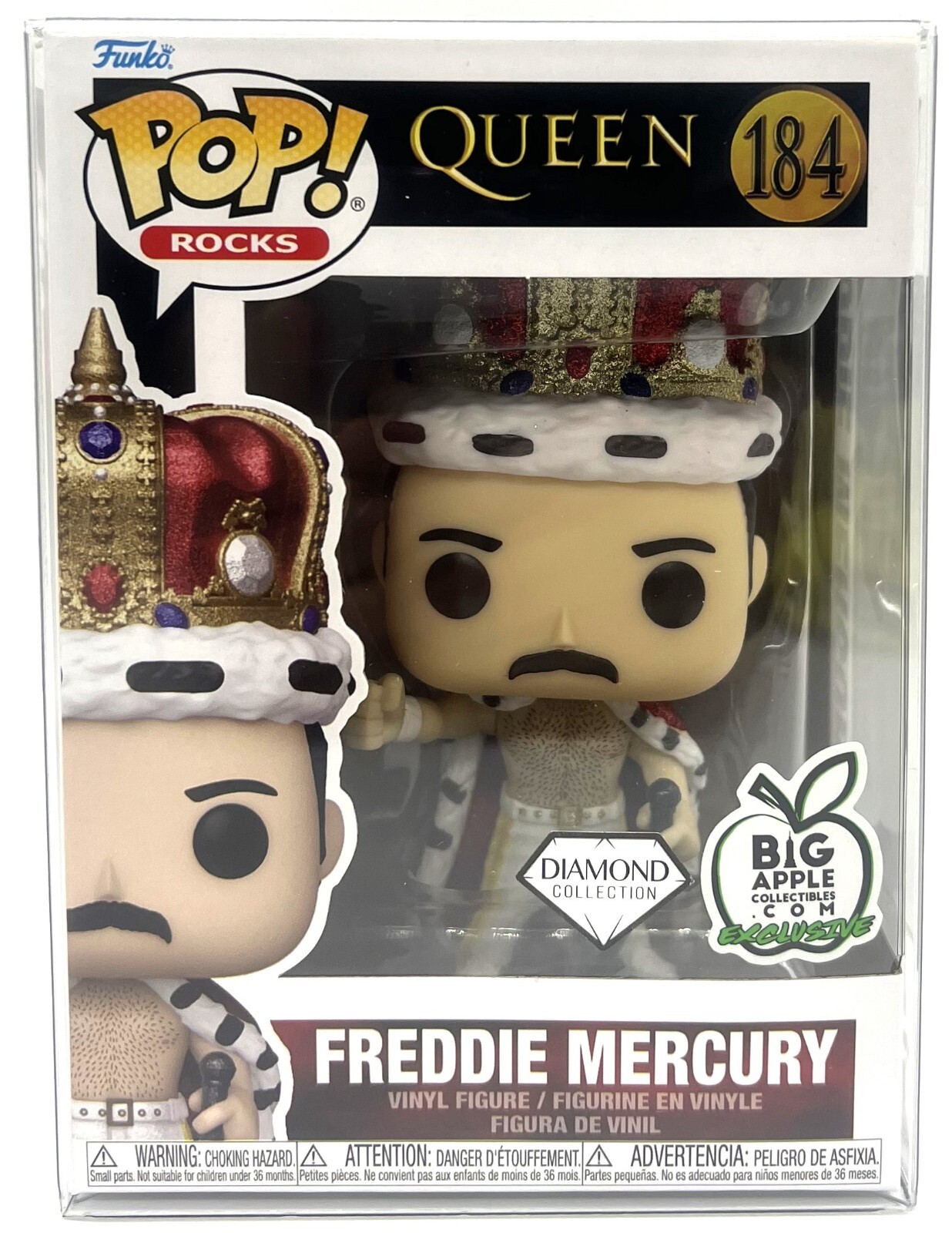 Funko Pop! Rocks Queen Freddie Mercury #184 Big Apple Funko Pop! Rocks Queen Freddie Mercury #184 Big Apple