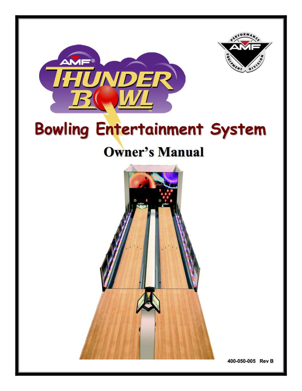 AMF Qubica Thunderbowl Mini Bowling Alley double Lane Bill Operated with  Extras