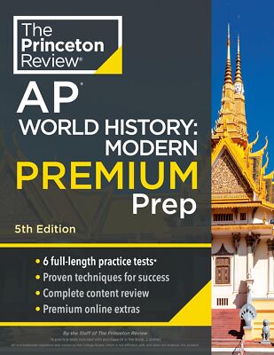 Princeton Review AP World History: Modern Premium Prep, 5th Edition: 6 Pract...