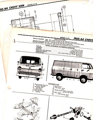 1964 CHEVROLET VAN G-10 MOTORS ORIGINAL FRAME BODY CRASH