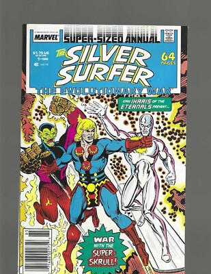 Silver Surfer Annual #1 (Marvel,1988) NM 9.6+, Newsstand Edition, Super Skrull