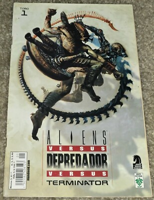SCARCE VHTF Aliens VS Predator VS Terminator 1 MX 2001 VID Foreign Variant