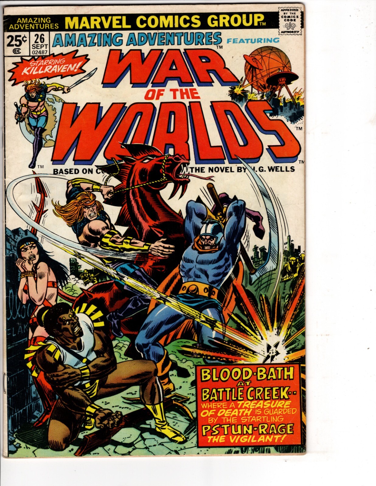 Amazing Adventures #26 Comic Book 1973 War of the Worlds FN