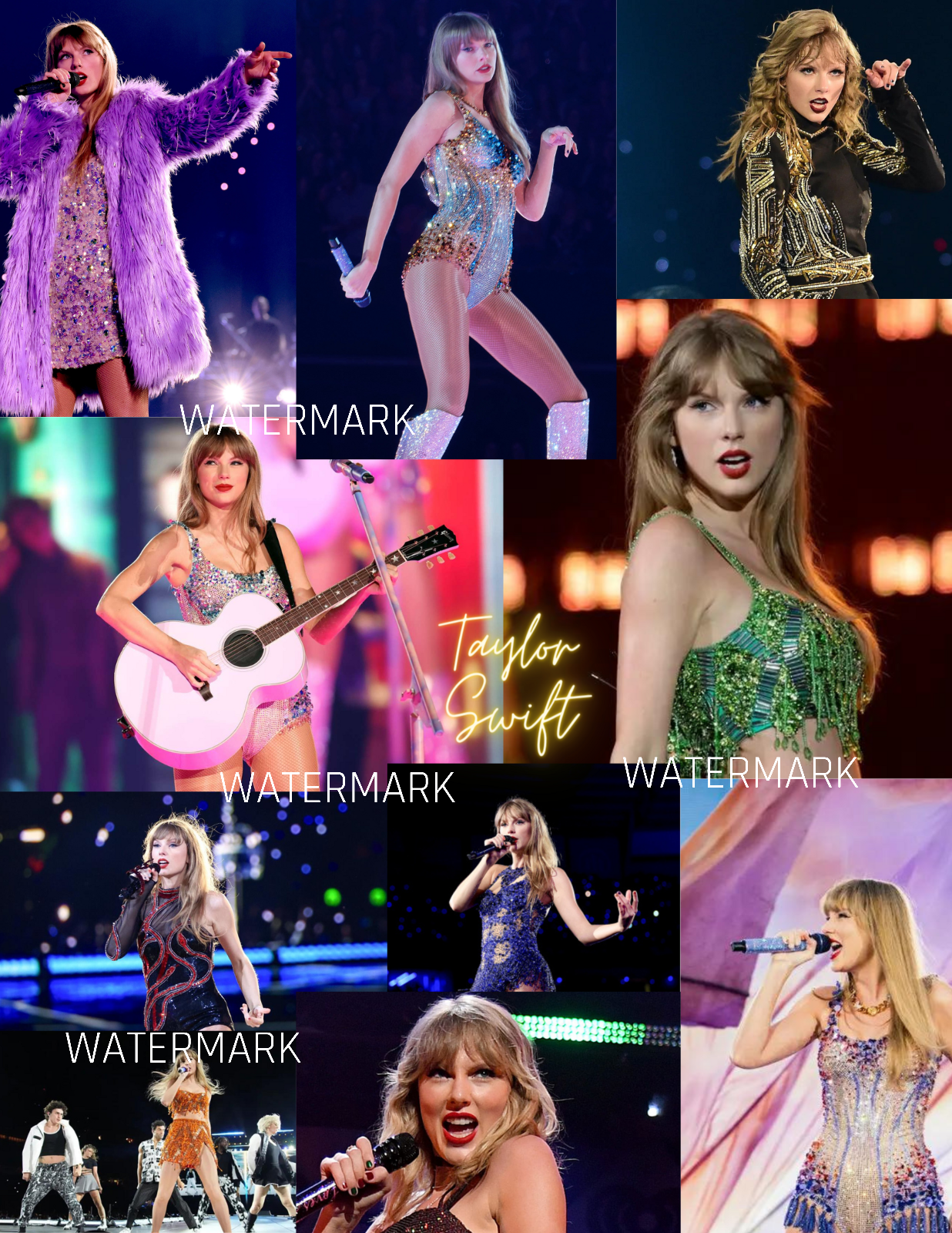 TAYLOR SWIFT POSTER SEXY SINGER PHOTO COLLAGE FULL COLOR 17