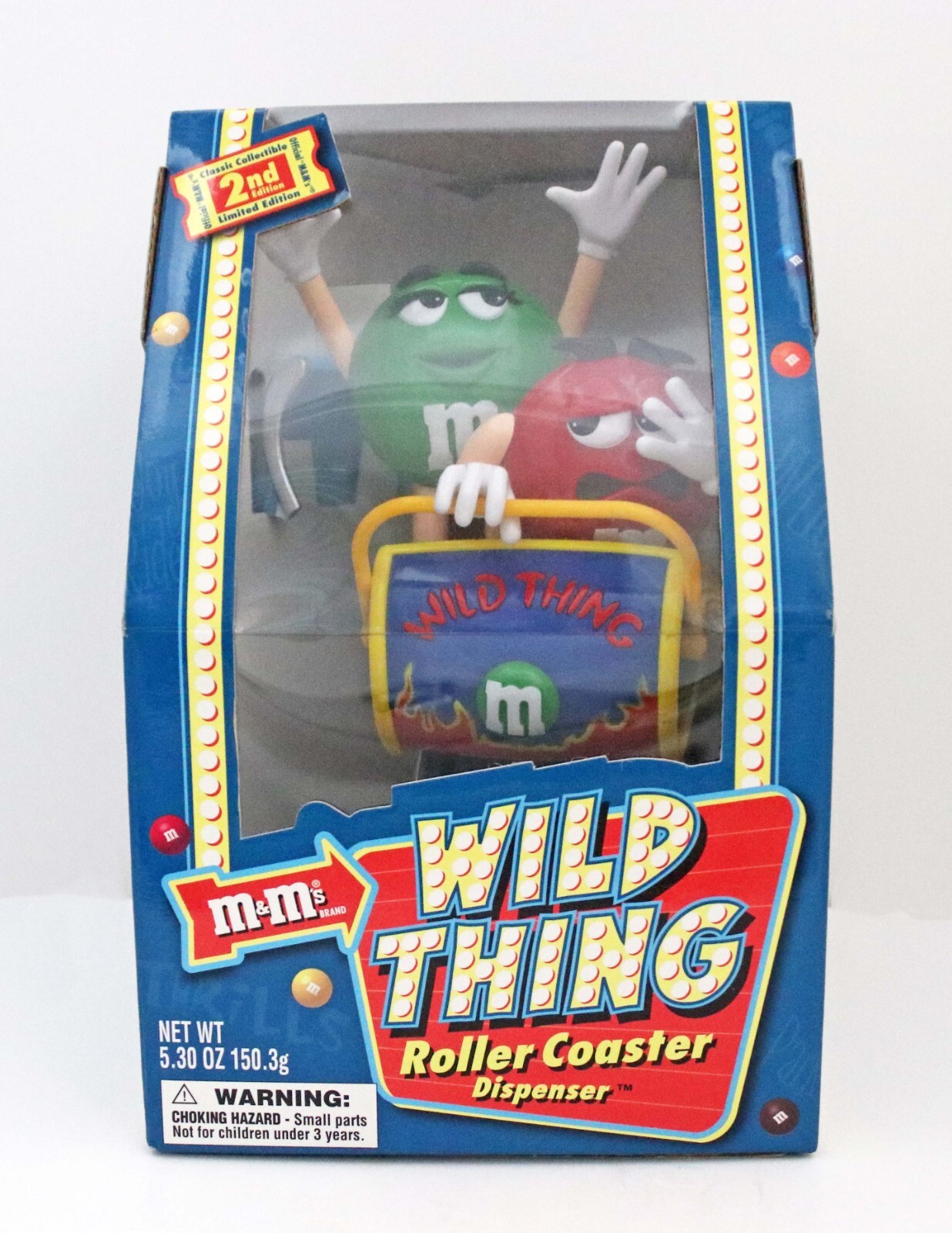 M&M Wild Thing Roller Coaster Dispenser. Classic Collectible
