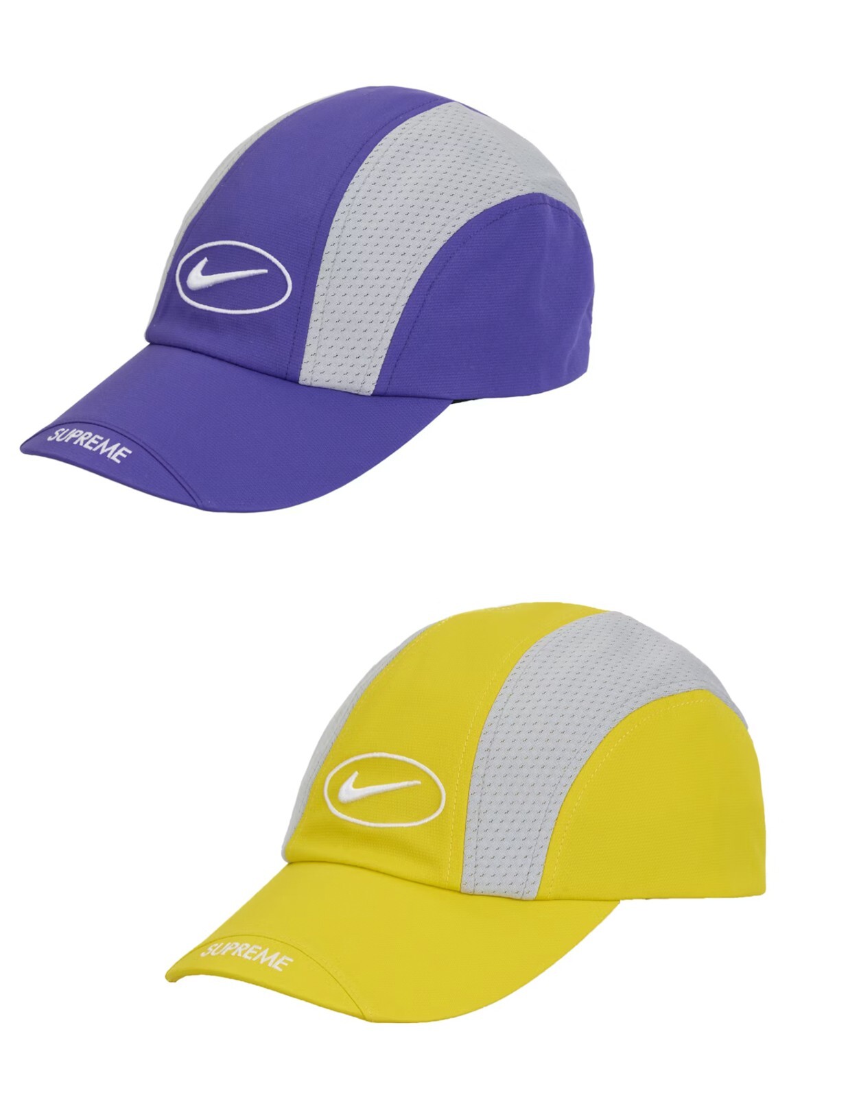 帽子 Supreme Nike Running Hat Supreme Nike Running Hat Camp Cap Purple Yellow Size