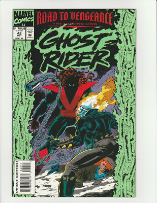 GHOST RIDER # 42 (2nd Series) 1993 Marvel Comic Book 8.5 VERY FINE+