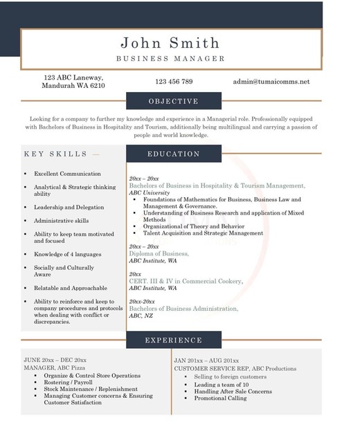 Resume writing perth western australia picture