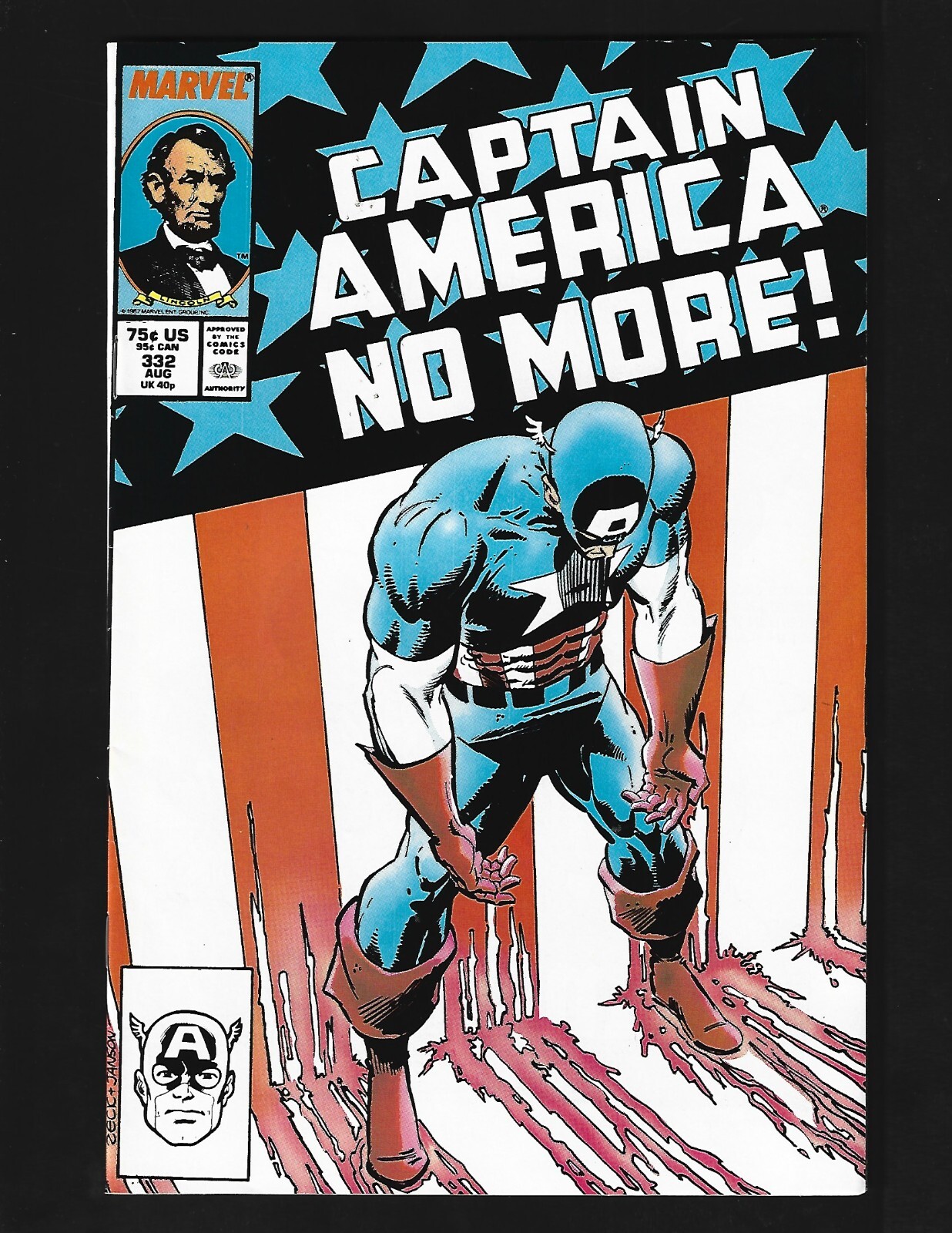 Captain America #332 FNVF Zeck Steve Rogers Quits Super