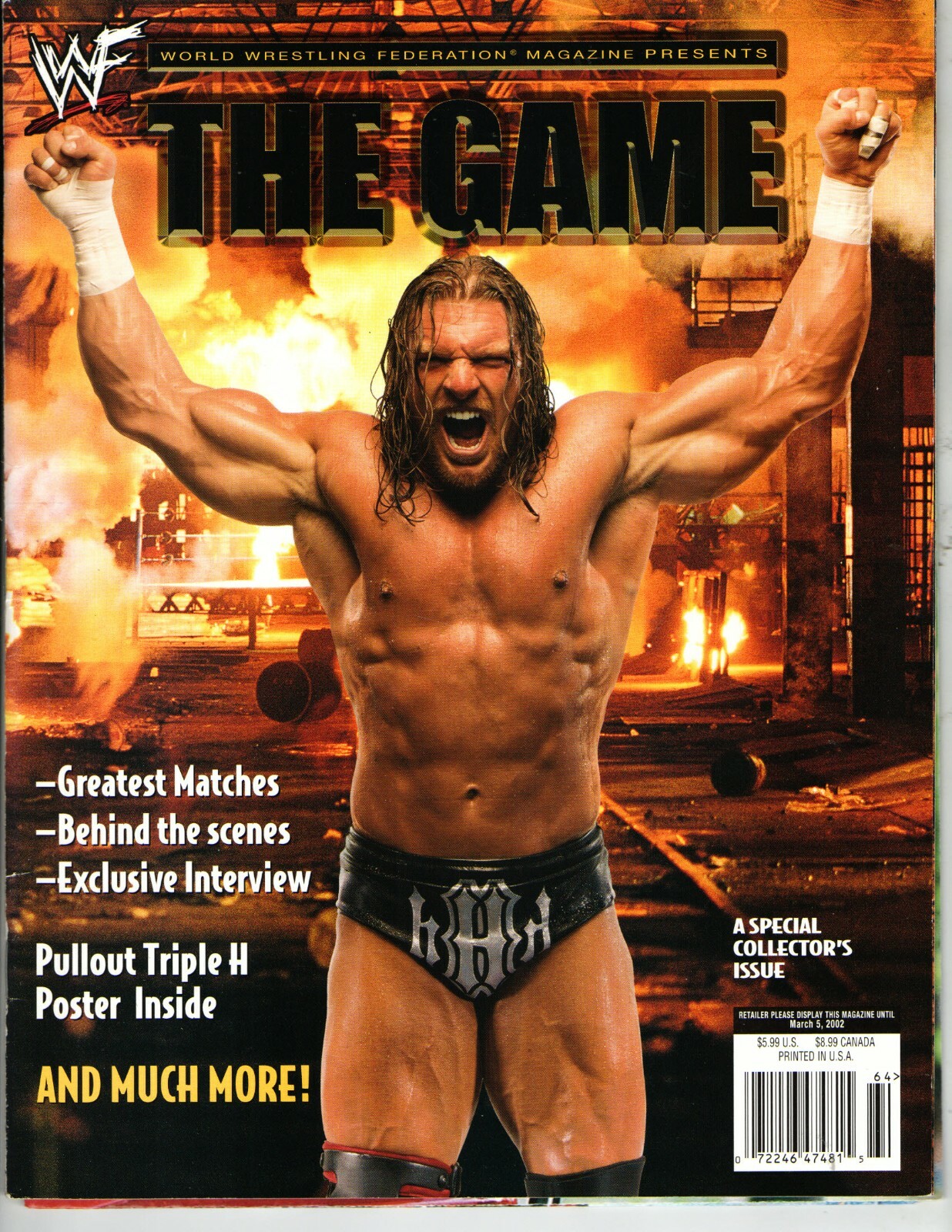 WWF WORLD WRESTLING FEDERATION SPECIAL (2001) GAME TRIPLE H WWF WORLD WRESTLING FEDERATION SPECIAL (2001) GAME TRIPLE H
