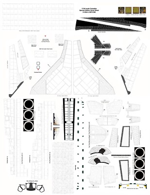 Columbia Special Edition Upper TPS Decal Sets in 1/144, 1/100 and 1/72 scales