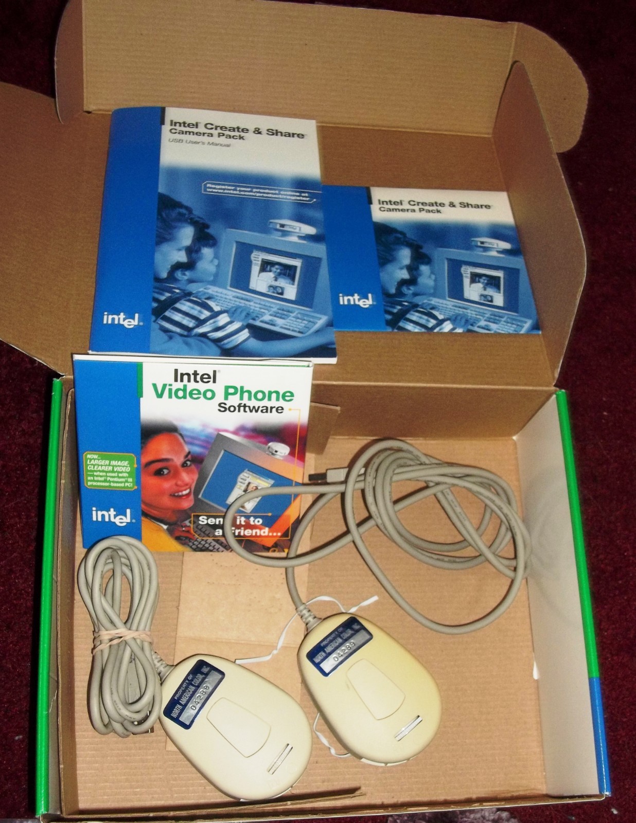 Intel Create & Share Camera Pack Includes 2 PC Cameras User Manual & Software