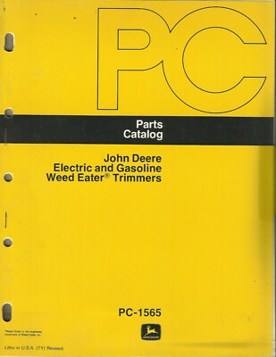 Trimmers Pc-1565 Parts Catalog