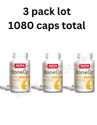 3 PACK Jarrow Bone-Up 1,000 mg 360 Capsules x 3 exp 05/25+