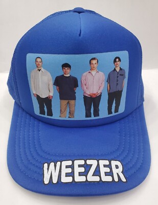 80s 90s Flashbacks Indie New Wave White Wezer Blue Trucker Adjust