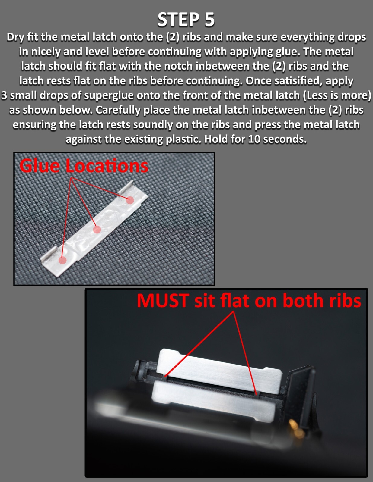 Nikon F100 Back Film Door Broken Latch Metal Repair Kit