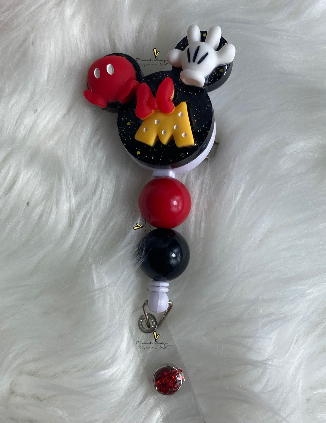 Mouse Head Badge Reel, Badge Reel Nurse, Badge Reel Custom