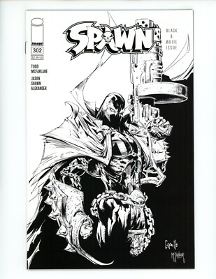 Spawn #302 Comic Book 2019 NM Greg Capullo Cover Variant Comics B and W