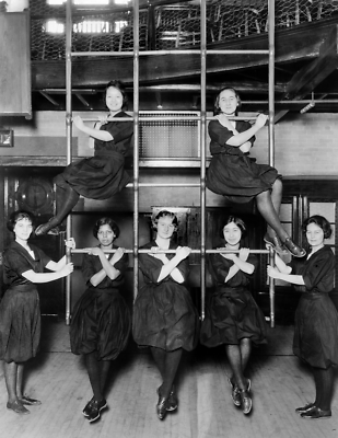 Gym Class, Mt. Holyoke College, MA Old Photo 8.5" x 11" Reprint