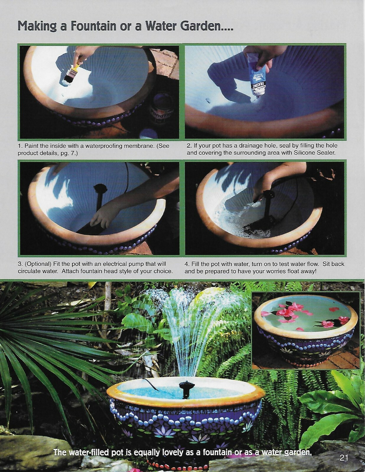 Mosaic Pots by Christine Stewart